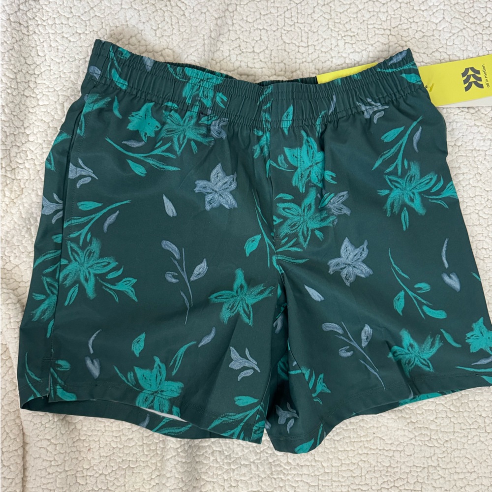 All in Motion Teal and Green Active Shorts